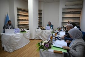 مناقشة اطروحة الماجستير في معهد المعلوماتية للدراسات العليا للطالب أحمد عبد معيدي
