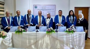 مناقشة اطروحة الدكتوراه للطالبة (كوثر ثابت صالح) في معهد المعلوماتية للدراسات العليا